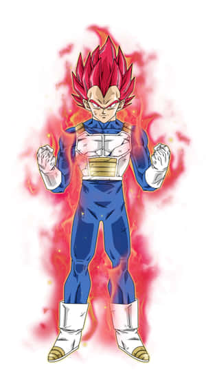 Vegeta Super Saiyan God In Battle Wallpaper