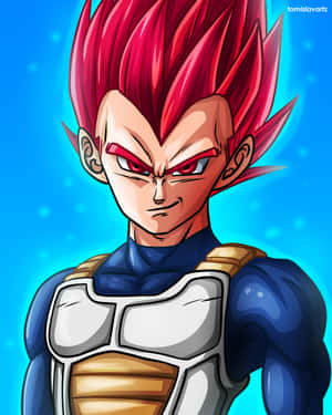 Vegeta Super Saiyan God Unleashing His Power Wallpaper