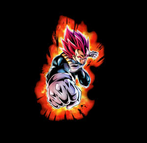 Vegeta Super Saiyan Unleashing His Power Wallpaper