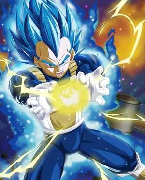 Vegeta Unleashes His Legendary Final Flash Attack