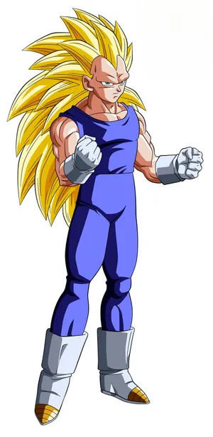 Vegeta Unleashes His Power - Super Saiyan 3 Transformation Wallpaper