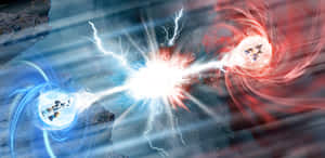 Vegeta Unleashes His Powerful Galick Gun Wallpaper