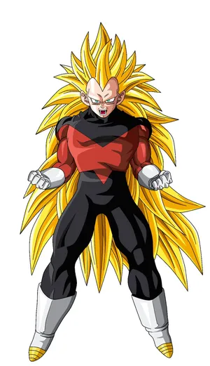 Vegeta Unleashes His Super Saiyan 3 Power Wallpaper