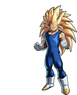 Vegeta Unleashes Super Saiyan 3 Wallpaper