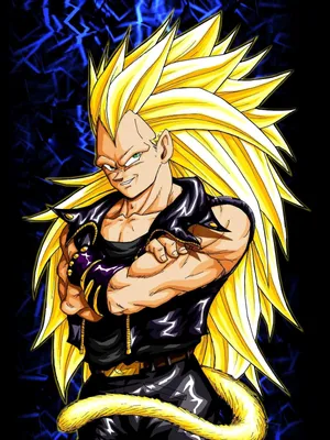 Vegeta Unleashes The Mighty Super Saiyan 3 Power Wallpaper