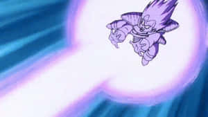 Vegeta Unleashing His Galick Gun In The Fight Against Freeza!