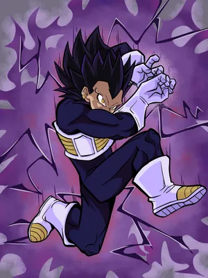 Vegeta Unleashing His Iconic Galick Gun Attack In An Intense Battle Scene Wallpaper
