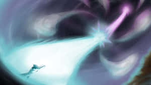 “vegeta Unleashing His Powerful Galick Gun” Wallpaper