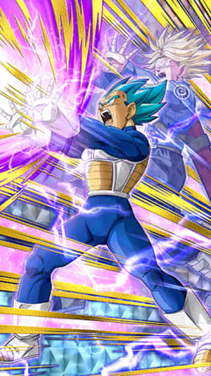 Vegeta Unleashing His Powerful Galick Gun Wallpaper