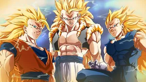 Vegeta Unleashing His Super Saiyan 3 Power Wallpaper