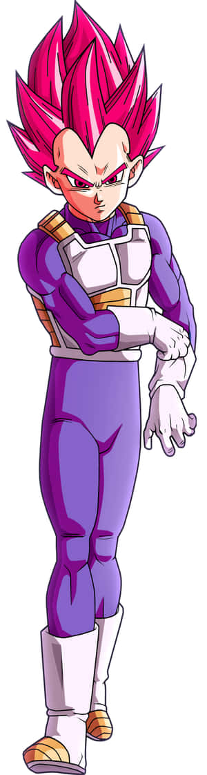 Vegeta Unleashing His Super Saiyan God Power Wallpaper