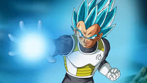 Vegeta Unleashing His Super Saiyan Power Wallpaper