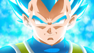 Vegeta Unleashing Super Saiyan Powers Wallpaper