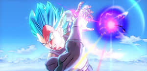 Vegeta Unleashing The Galick Gun Attack Wallpaper