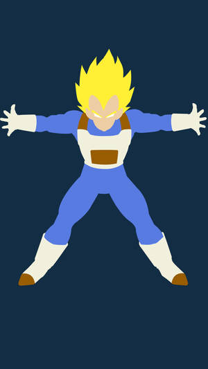 Vegeta Vector Art Dragon Ball Z Iphone Wallpaper