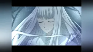 Veiled Anime Character Serene Expression Wallpaper