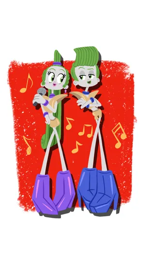 Velvet And Veneer Singing Wallpaper