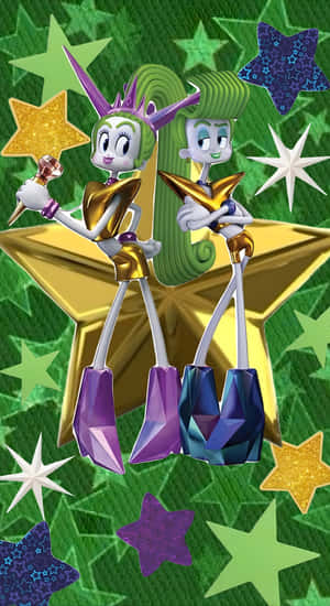 Velvet And Veneer Stars Wallpaper