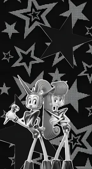 Velvet And Veneer Stars Wallpaper