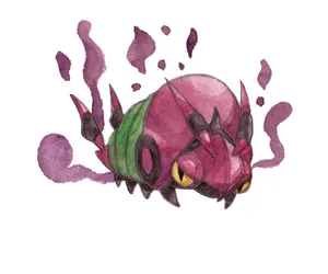 Venipede White Art Wallpaper