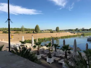 Venlo Riverside Cafe View Wallpaper