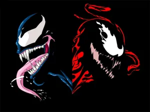 Venom And Carnage Vector Art Wallpaper