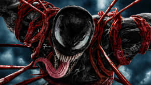 Venom_ Bound_by_ Red_ Tendrils Wallpaper