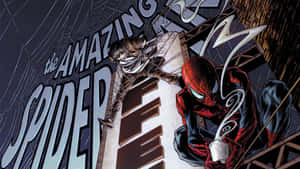 Venom Comic Book In Action Wallpaper