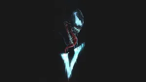 Venom Licking Abstract Wallpaper
