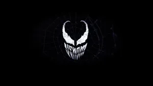 Venom Logo On A Black Background Wallpaper