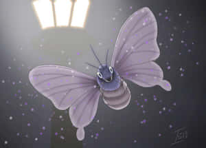 Venomoth Enjoying The Light Wallpaper