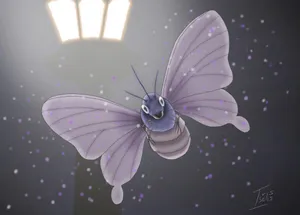 Venomoth Enjoying The Light Wallpaper