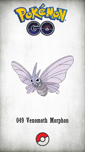 Venomoth On Pokémon Go Wallpaper