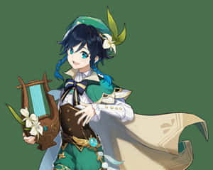 Venti Green Genshin Pfp Wallpaper