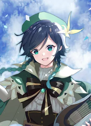 Venti Pfp Smiling Wallpaper