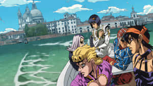 Vento Aureo: Witness The Power Of Golden Wind Wallpaper