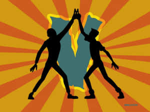 Venture Bros Silhouette High Five Wallpaper