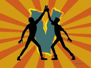 Venture Bros Silhouette High Five Wallpaper