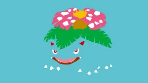 Venusaur Blue Outline Toes Wallpaper