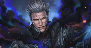 Vergil Powerful Stance Digital Art Wallpaper