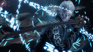 Vergil Sword Summoning Energy Wallpaper