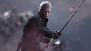 Vergil Wielding Yamato Sword Wallpaper