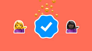 Verified Badge Emoji Concept Wallpaper