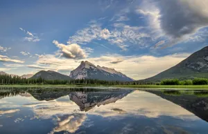 Vermilion Lakes Near Banff National Park Wallpaper