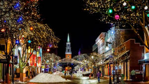 Vermont Burlington Christmas Wallpaper