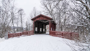 Vermont Covered Bridge Wallpaper