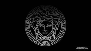 Versace Logo Black Shadow Design Wallpaper