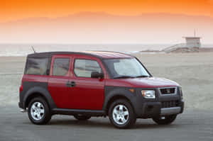 Versatile Honda Element On A Scenic Drive Wallpaper