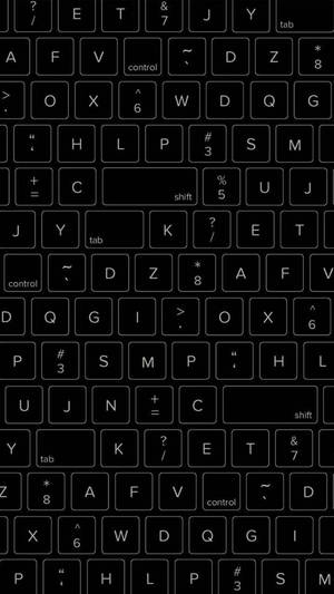 Vertical Black Keyboard Aesthetic Wallpaper