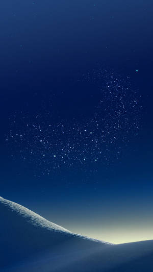 Vertical Blue Desert Galaxy Samsung Wallpaper